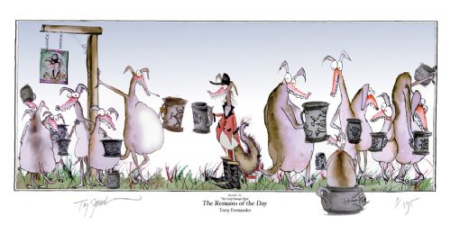 6) The Remains of the Day - fun country living art print by Tony Fernandes